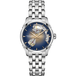 Hamilton Jazzmaster Γυναικείο Ρολόι Αυτόματο με Ασημί Μεταλλικό Μπρασελέ H32215141