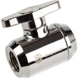 BITSPOWER SHUTOFF VALVE 1/4 INCH SILVER HANDLE - SILVER SHINING