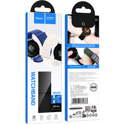 Hoco WH20 Λουράκι Υφασμάτινο Black (Universal 20mm)