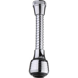HOME USE HOME USE κεφαλή βρύσης HUH-0104 με εύκαμπτο σπιράλ, 14.5cm, ασημί