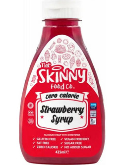Zero Calorie Sugar Free Syrup Strawberry 425ml The Skinny Food Co