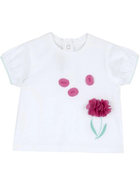 CHICCO ΒΡΕΦΙΚΟ ΛΕΥΚΟ T-SHIRT ME 3D ΛΟΥΛΟΥΔΙΑ ΚΟΡΙΤΣΙ (8051700294840)