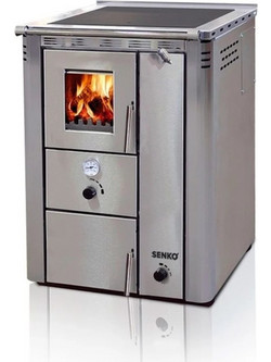 Senko C-30 Inox Mat Ξυλόσομπα Καλοριφέρ