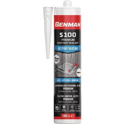 Σιλικόνη Διάφανη Benman S100 Αντιμουχλική Premium S100 280ml
