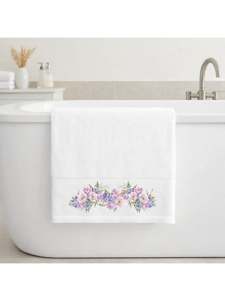 Πετσέτα Μπάνιου 70x140εκ Violet White