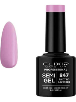 Elixir Semigel 847 Electric Lavender Ημιμόνιμο Βερνίκι Νυχιών 8ml