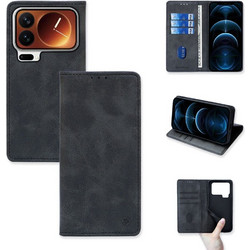 Sonique Vintage Magnet Θήκη Πορτοφόλι Black (Xiaomi 17 Pro 5G)