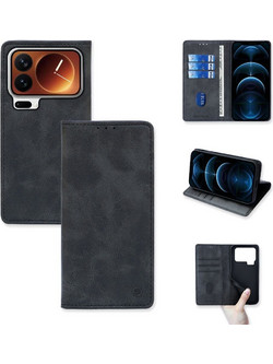 Sonique Vintage Magnet Θήκη Πορτοφόλι Black (Xiaomi 17 Pro 5G)