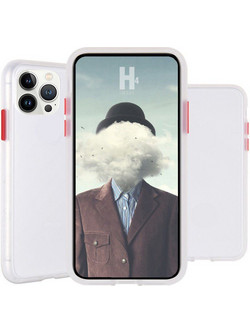 Mercury Peach Garden Bumper Back Cover White / Red (iPhone 13 Pro)