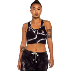 Grimey Γυναικεία αμάνικη μπλούζα Day Dreamer Girl Bleached Top GGTT153-BBLK