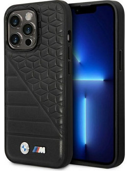 BMW Bi Pattern Case for iPhone 14 Pro 6.1" - Black