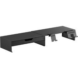 BRATECK επιτραπέζια βάση για οθόνη/laptop/smartphone/tablet STB-128-02 με συρτάρι, 13-32" έως 20kg