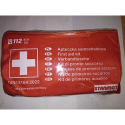 Stanmot 5908313419319 Φαρμακείο Αυτοκινήτου Πλήρες Τσαντάκι DIN 13164:2022