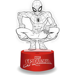 Επιτραπέζιο Φωτιστικό LED 3D Πλεξιγκλάς Spiderman