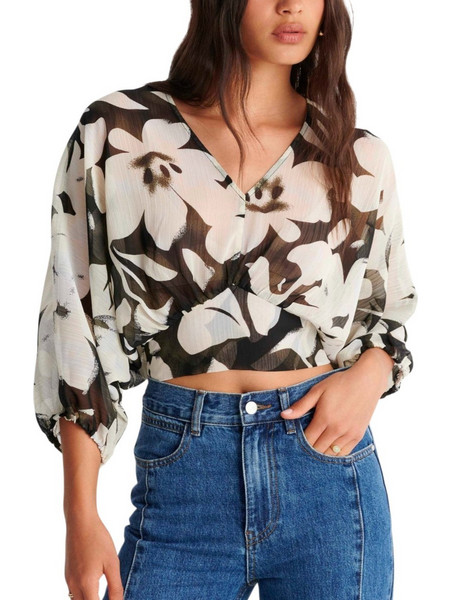 Top Ale Φλοράλ Με Δέσιμο Πίσω 8923049-MULTICOLOR Γυναικείο