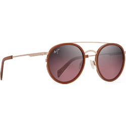 Maui Jim RS534-16R Ανδρικά Γυαλιά Ηλίου Στρογγυλά Μεταλλικά Χρυσά με Μώβ Polarized Φακό