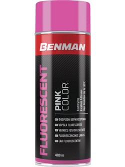 Benman Fluor Σπρέι Βαφής Ροζ Φωσφορίζον 400ml
