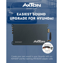 Axton A594 DSP Mini Ενισχυτής Αυτοκινήτου 4 Καναλιών DSP D