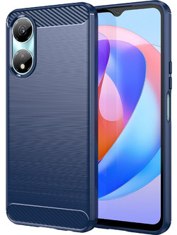 Forcell Honor X7Β 4G / X7B 5G / Honor 90 Carbon Fiber Θήκη Σιλικόνης - Blue