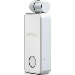 Fineblue F2 Pro Ακουστικό Bluetooth In Ear Πέτου White