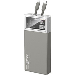 Remax RPP-189 Power Bank 20000mAh 22.5W με Θύρα USB-A & Θύρα USB-C Grey