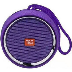 T&G TG-536 Ηχείο Bluetooth 3W με Ραδιόφωνο Μωβ