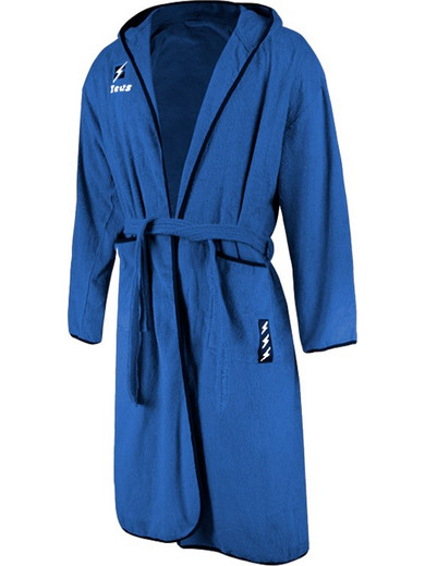 Zeus Μπουρνούζι Κολυμβητηρίου με Κουκούλα Royal Blue