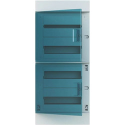 Abb Ηλεκτρολογικός Πίνακας Χωνευτός CU1208F 4x12M με Διάφανη Πόρτα MISTRAL41F 75315