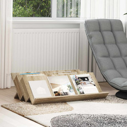 vidaXL Ράφι Περιοδικών με ράφι Δρύς Sonoma 90x53x28,5 εκ 1 τεμ