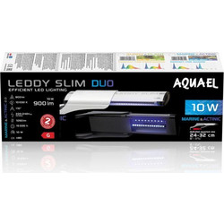 AQUAEL LEDDY SLIMDUO 10W MARINE & ACTINIC WHITE 2.0