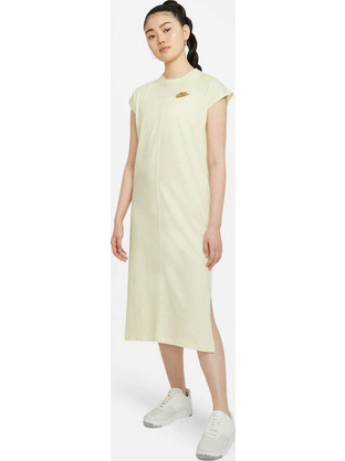 Nike Midi Καλοκαιρινό Αθλητικό Φόρεμα Λευκό CZ9247-113