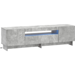 Ντουλάπα LED Τηλεόρασης EDE 153 x 35 x 43 εκ Γκρι Σκυροδέματος