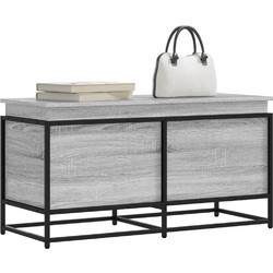 Κουτί Αποθήκευσης με Γκρι Sonoma 100x40x51,5 εκ. Επεξ. Ξύλο