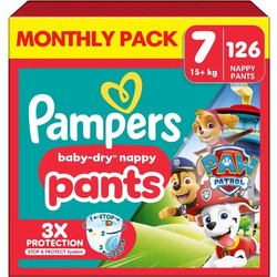 Pampers Baby-Dry Pants Paw Patrol Monthly Pack no7 15+kg 126 τμχ