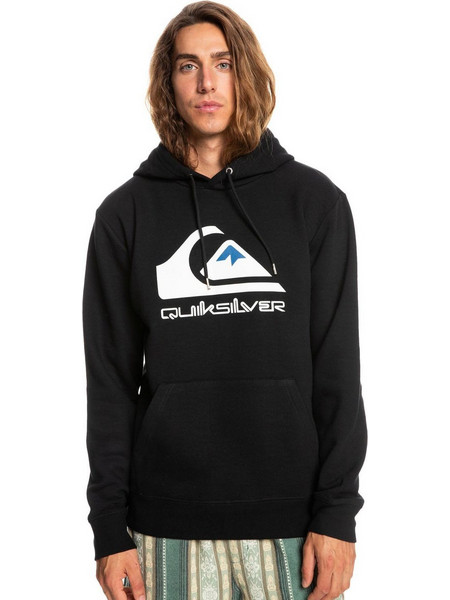 Quiksilver Ανδρικό Φούτερ Fleece με Κουκούλα με Τσέπες Μαύρο EQYFT04450-KVJ0