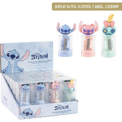 Disney Stitch assorted pencil sharpener with container