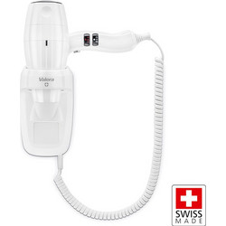 VALERA SILENT JET PROTECT 2000 WHITE Επαγγελματικό σεσουάρ μαλλιών ξενοδοχειακού τύπου με επιτοίχια βάση και προστασία ElectroStop, 2000W. - VALERA