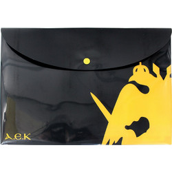 BACK ME UP ΦΑΚΕΛΟΣ A4 ΜΕ ΚΟΥΜΠΙ ΑΕΚ OFFICIAL (386-00580)