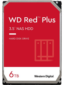 Western Digital Red Plus NAS 6TB HDD Σκληρός Δίσκος 3.5" Sata 3 5400rpm
