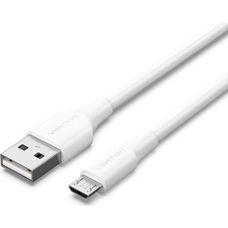 Vention Regular USB 2.0 to micro USB Cable Λευκό 1.5m (CTIWG)