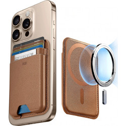 ESR Geo Magnetic Wallet Stand MagSafe Caramel Brown