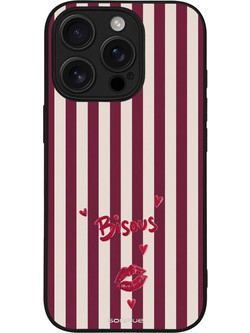 Sonique Stripe Stories Series Θήκη με Σχέδιο «Φιλάκια» (iPhone 16 Pro)