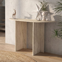 Κονσόλα Cortado Megapap χρώμα travertine 120x35x75εκ