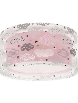 Φωτιστικό Οροφής-Πλαφονιέρα Clouds 41416MS 33x16,5cm 2xE27 Pink Ango