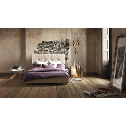 Fedra Κρεβάτι Ημίδιπλο Υφασμάτινο 110x200cm