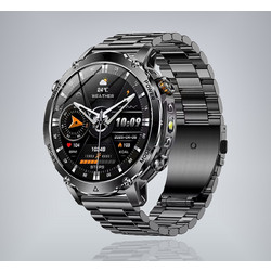 Smartwatch AK106 - Μαύρη κάσα / Μαύρο λουρί σιλικόνης