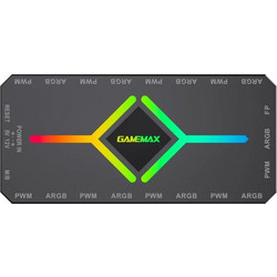 Gamemax Fan Hub - V4.0 Pwm Argb Hub + Controller Black - (1308-1300R0065)