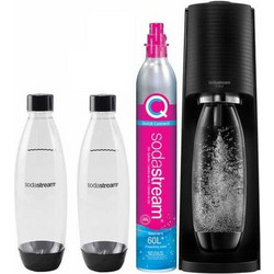 Sodastream TERRA Συσκευή Ανθρακούχου Νερού 1L - Value Pack, Μαύρο EU