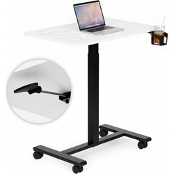 ModernHome Γραφείο Laptop Ρυθμιζόμενο Ύψος Λευκό 70x48cm