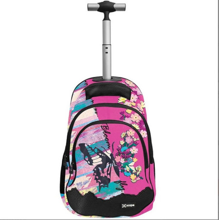 Τσάντα trolley Δημοτικού Graffiti Xscape Butterfly